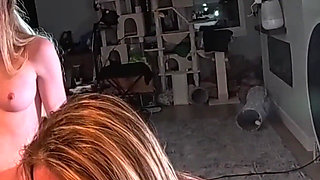 Three Girlfriends Doing Housework or Sucking Dick?