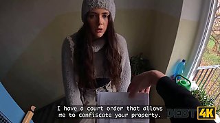 Debt4k. lovely girl vixi rafi gets bang hard after a striptease