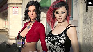 Hot animated 3D sex adventure with sultry redheads and big cartoon tits