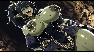 Beautiful Orc Bouncing Boobs, Ai Animation