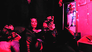 Rubber Slave Pussylingus Eva Latex Femdom Boots Fetish BDSM Kink Big Ass Milf