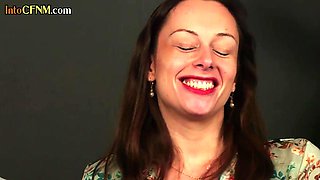 CFNM big-titted femdom MILFS sucks guy dick in orgy actio