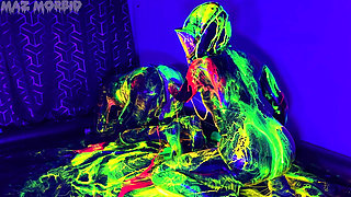 Uv Wet and Messy Gimpy Double Fisting with Patricia X