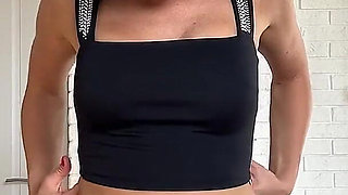 Stretch Test Trying on Tops, Belly & Armpits Tease