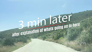 Hitchhiker Pissing 3 Time Out of Window of a Car in Motion