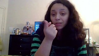 Emo teen Becka solo webcam masturbation