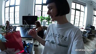 Ersties featuring ladylove's big natural tits smut