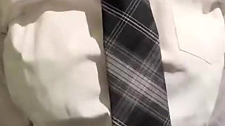 Unexpected Titsjob and Bold Finish with Busty Uniform Girlfriend, Wild Chemistry Caught on Camera 1st