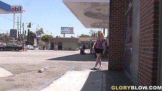 Nicki Blue Attempts BIG BLACK COCK Buttfuck With Shane Diesel - Gloryhole