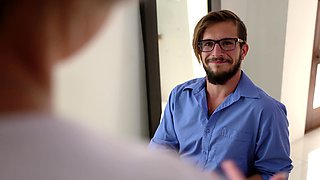 Big boobed busty girl make this self shot video