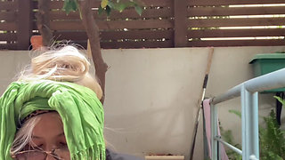 Morning Outdoor Smoking Ritual - BBW Brazilian MILF Goddess