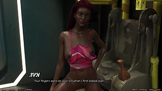 Stranded In Space 180 - Busty Red Head Gets Face Fucked And Gets Huge Facial While Black Milf Is Masturbating