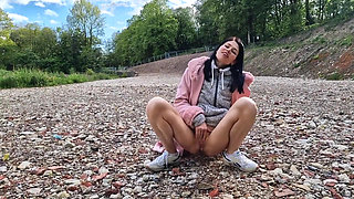 Outdoors Naked and Pissing in Public Compilation