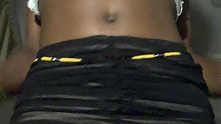 Hot Sexy Dance Ebony Teen Teasing with Oily Wet Pussy Shows in Mini Skirt