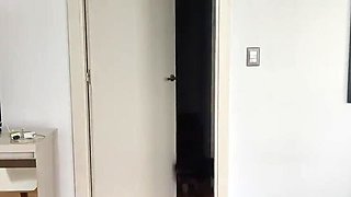 Stuck in washing machine stepson helps then takes advantage of my huge ass amateur Latina