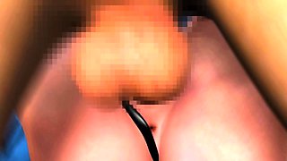 Hot 3D redhead licking a pussy while getting fucked