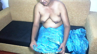 Desi Maid Dressed with Wire's Saree to Seduced