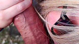 Girl Can’t Resist Getting Fucked at on Old Castle - Public Blowjob, Doggy Fuck and Nearly Caught