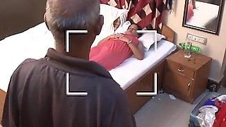 Old Sasur Fucks Stepson Beautiful Wife. Husband Doesn't Know