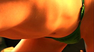 Latex slut solo anal masturbation