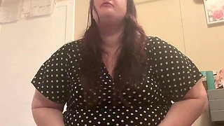 PAWG BBW Clogs the Toilet Due to Holding Everything for Hours: with Lots of Farts and the Sound of Her Using the Restroom or Bat