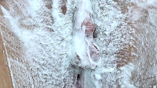 Shaving a Landing Strip! Intimate Pussy Trimming! Hairy Pussy Close-up!