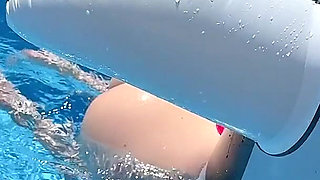 Filmed Lexi Montana Is Having Fun in Outdoor Pool!
