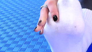 White Socks Goddess in the Gym