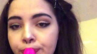 Busty brunette bitch with big boobs