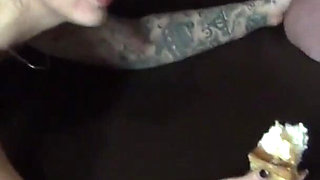 German blonde curvy girl Mia Blow in threesome with boyfriend and step father