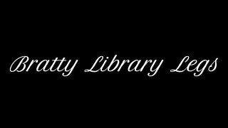 Ebony Femdom Library Leg Worship JOI: Bratty Tall Goddess Makes You Stroke in Secret- 1080p HD Vertical