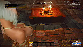 EP8: Armor Bench and Firepit Cauldron - Wicked Island Stone House Upgrades