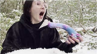 Wintertime Outing Piss And Extreme Deep Throat