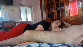 Step Dad All Day Fucks Me in the Mouth and Gives Me a Blowjob