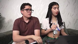 Pipe Boy Buries His Cock in Sara Taylor's Huge Colombian Ass for the First Time