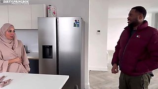 Hungry Muslim Girl Breaks Her Fast with BBC