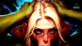 ASMR Elf Big Ass Orc Big Dick Anal Pound - 100% AI Blowjob Loop