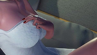 Murmur 14: Adam & Teacher Helen Love Hotel Boob Press Kiss & Self-finger