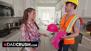 Step Daddy Spanks Bent Over Office Girl Juniper Ren Hard Lap Discipline