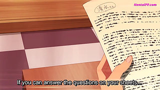 Horny & Busty Brunette Teacher Get Fucked At School - Hentai