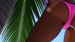 Beach Slutty: Sexy African Girl Enjoys Life on a Paradise Beach and Unexpectedly Meets a Lustful White Guy
