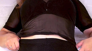 110-a Short Teasing Video. Dancing in Leggings Against the Wall