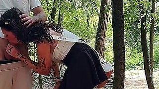 I Take Away the Virginity of a Nerdy Boy Who Promised to Help Me in the Woods!