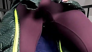 Downjacket Tease, Sweaty Tracksuit Cameltoe and Pussy Slapping