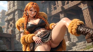 Ai Compilation Nami Outfit Elbaph Nude Shiny Skin Sensual NSFW