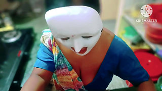 Hot Tamil Step Mom Gave Nice Blow and Get Fucked Her Mouth and Pussy by Her Step Son in the Kitchen