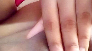 Teen Hard Nipples Clit Rubbing Orgasm and Creampie Pussy Squirting and Peeing on Bed Then Licking Cum at the End