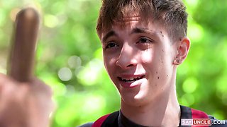 Eddie Patrick Catches Trespasser Jacob King Sneaking On His Private Property And Pounds His Hungry Asshole