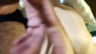 Finger rubbing stepsister's clit and pussy to orgasm