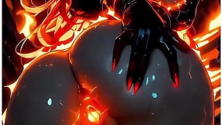Demonic Lava Lady Fucks Like A Goddess And Demands Hot Cum All Over Her Face. Ai Generated